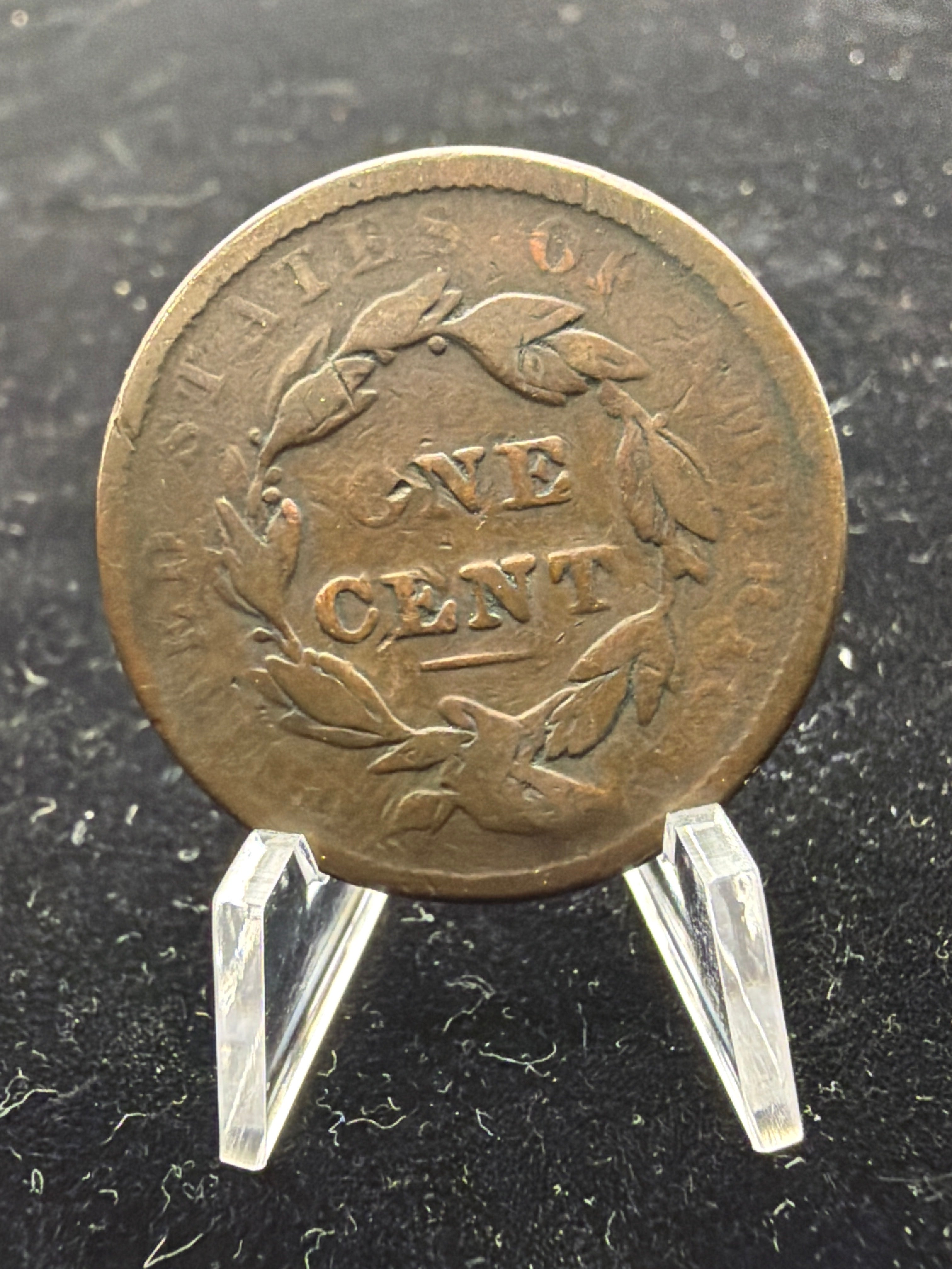 1838 G/VG large cent - Damaged