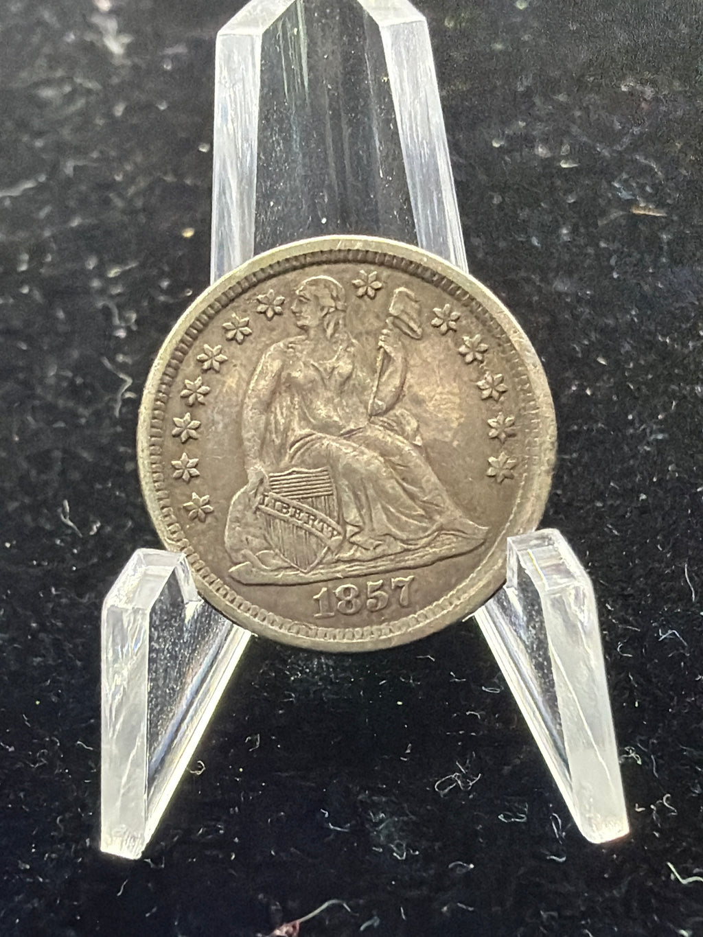 XF 1857-O Seated Liberty Dime - Silver US 10c Coin better date