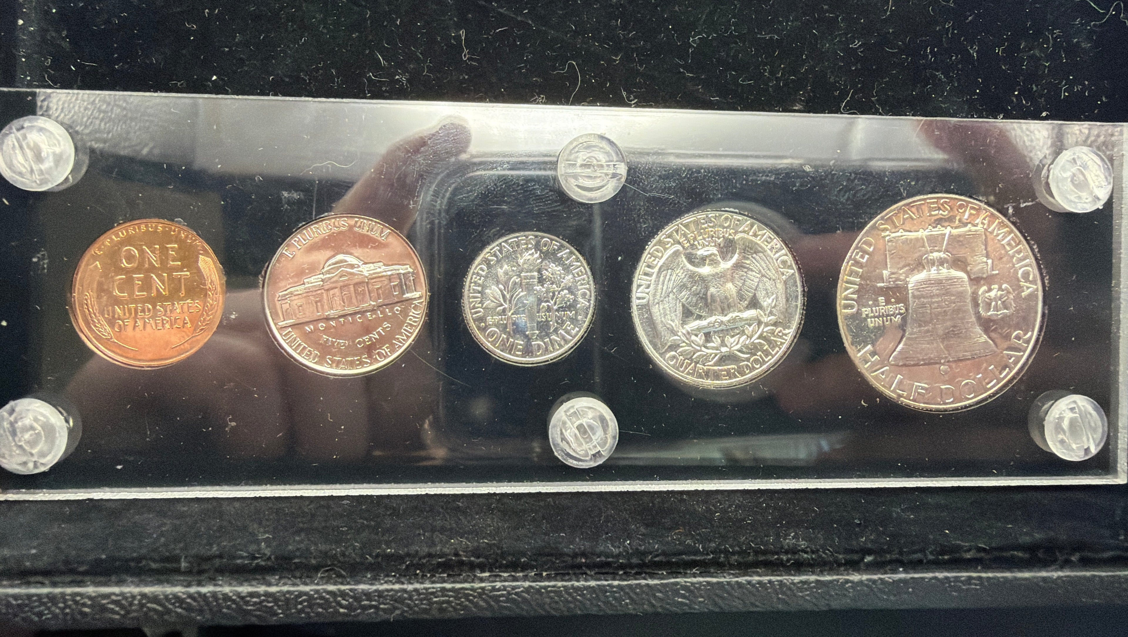 1954 US PROOF SET - 90% SILVER RARE BOX PROOF SET - NO OGP