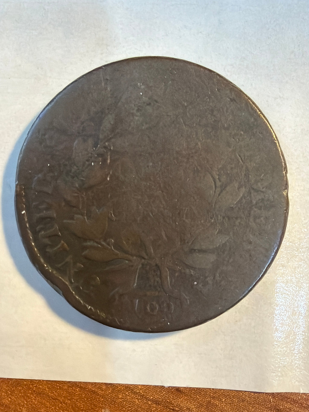 1801 Draped Bust Large Cent - minor rim ding
