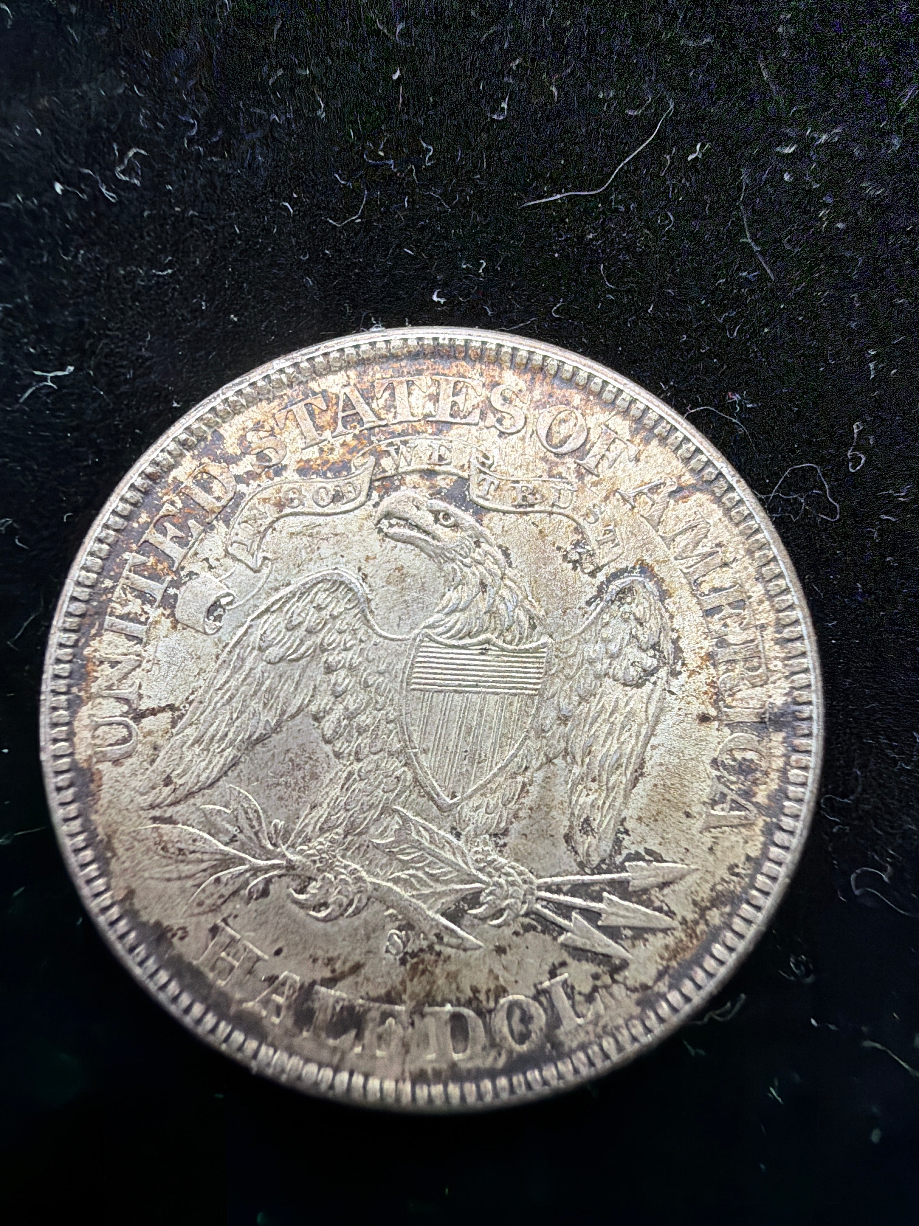 1875-S HIGH AU Seated Liberty 50c - Rare High Grade US Silver Half Dollar