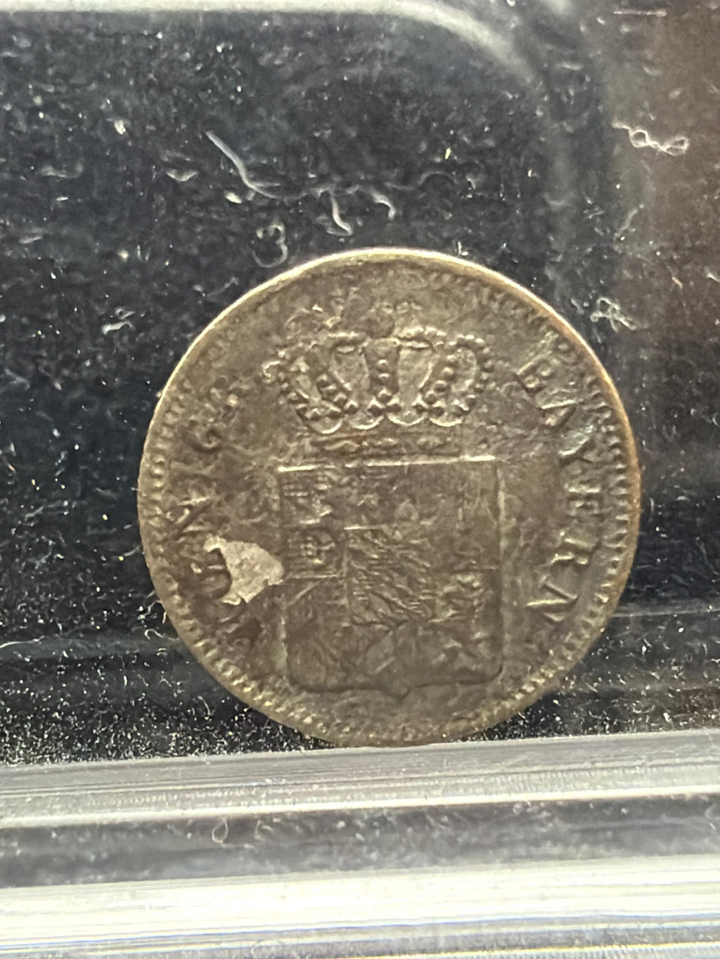 1851 Bavaria German State 1 Kreuzer - Silver coin