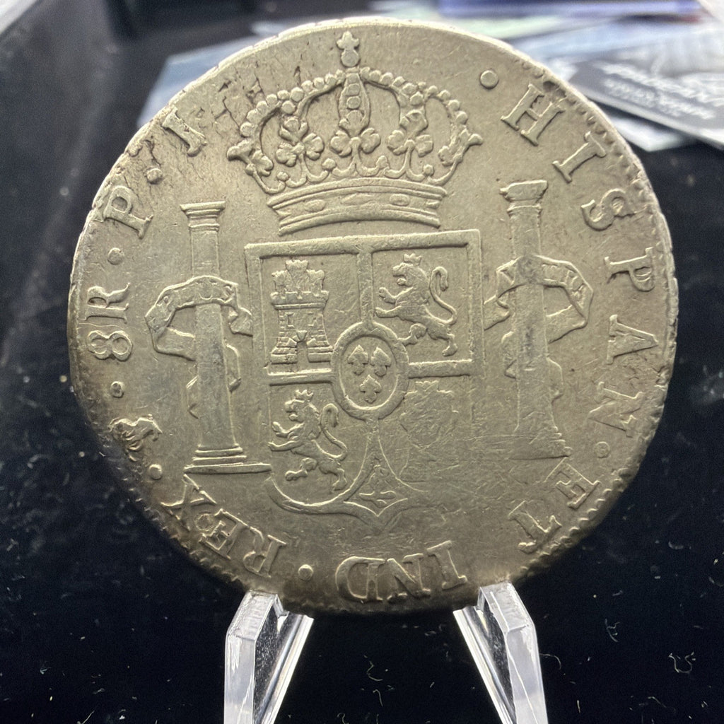 1808 SO PJ Chile Silver 8R 8 Reales Charles IV KM 51 G2U1