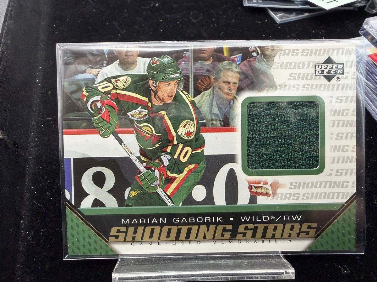 2005-06 Upper Deck Shooting Stars Jerseys Marian Gaborik #S-MG Minnesota Wild0