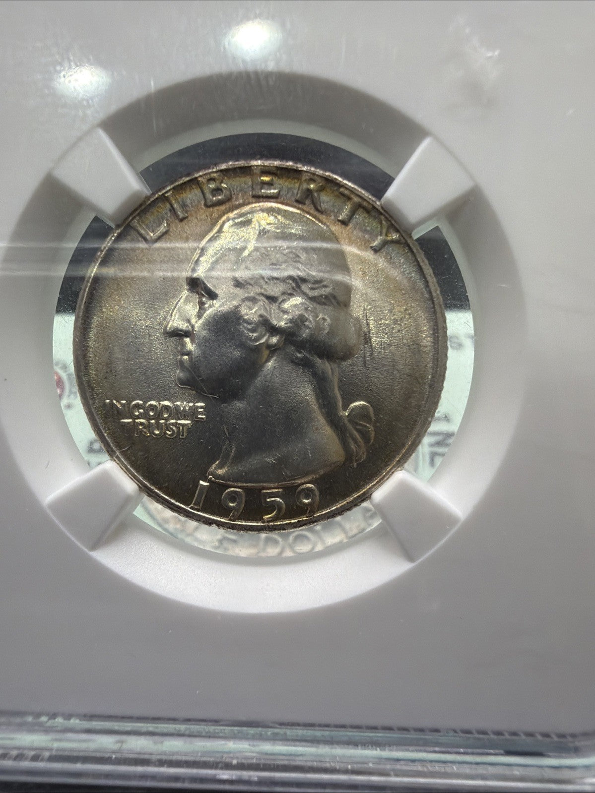 1959 Toned MS64 NGC Washington Quarter1