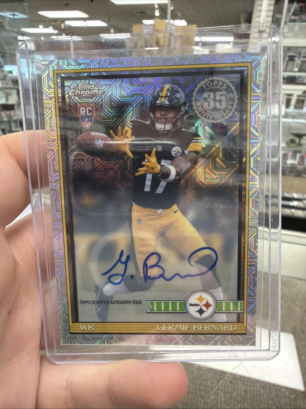 2026 Topps Germie Bernard RC Auto '91 Chrome Silver Pack Mojo Refractor 91TRC-250