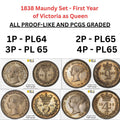 1838 ENGLAND MAUNDY COIN SET - PCGS GRADED PROOF-LIKE COINS! Sterling silver gem0