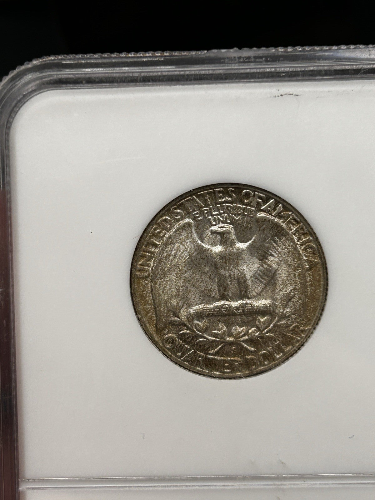 GEM 1954-S MS66 Washington Silver 25c quarter, nicely toned NGC graded1