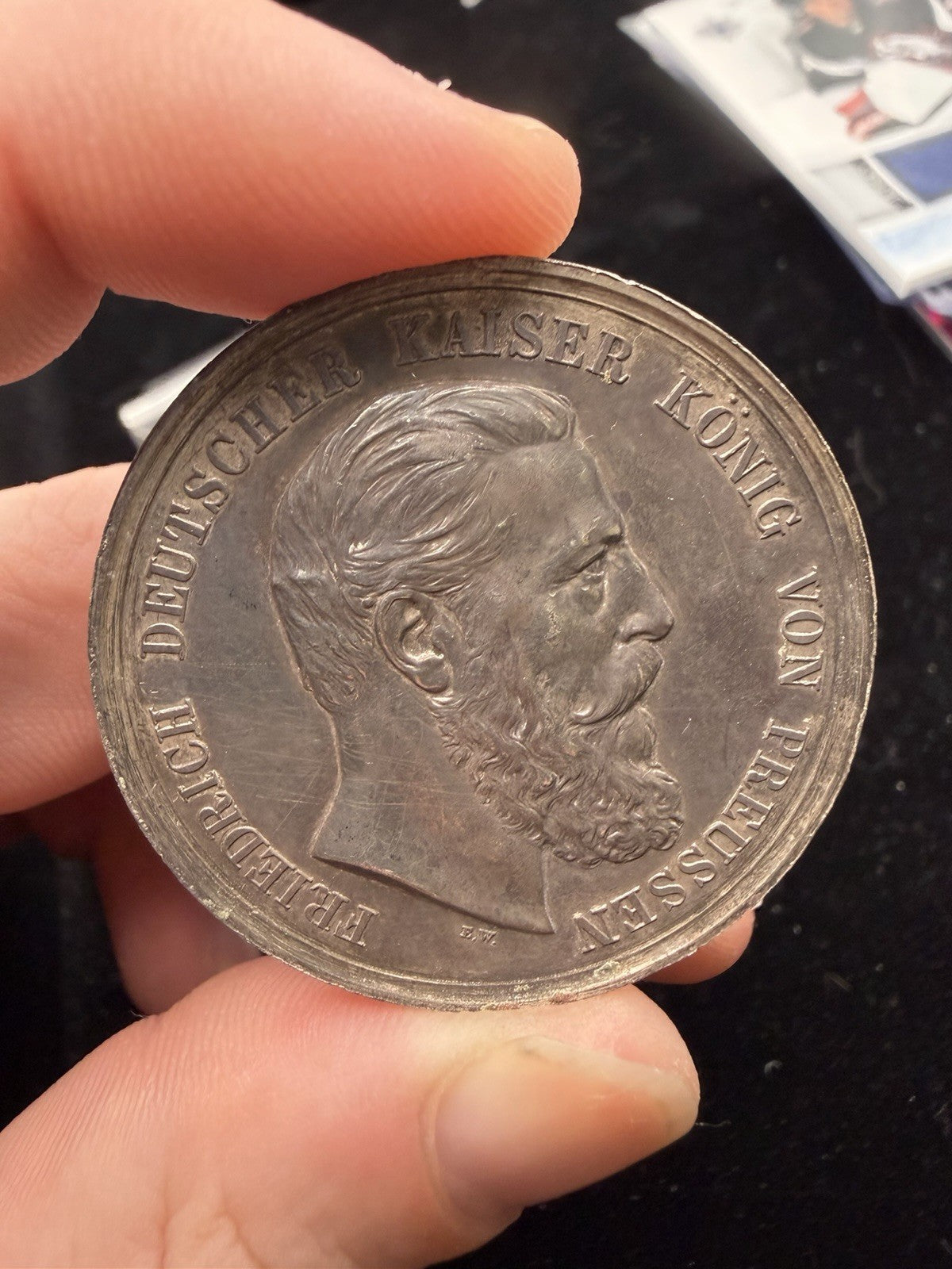 Original Prussia Silver Shooting Medal (1800’s) - “DEM BESTEN SCHÜTZEN”0