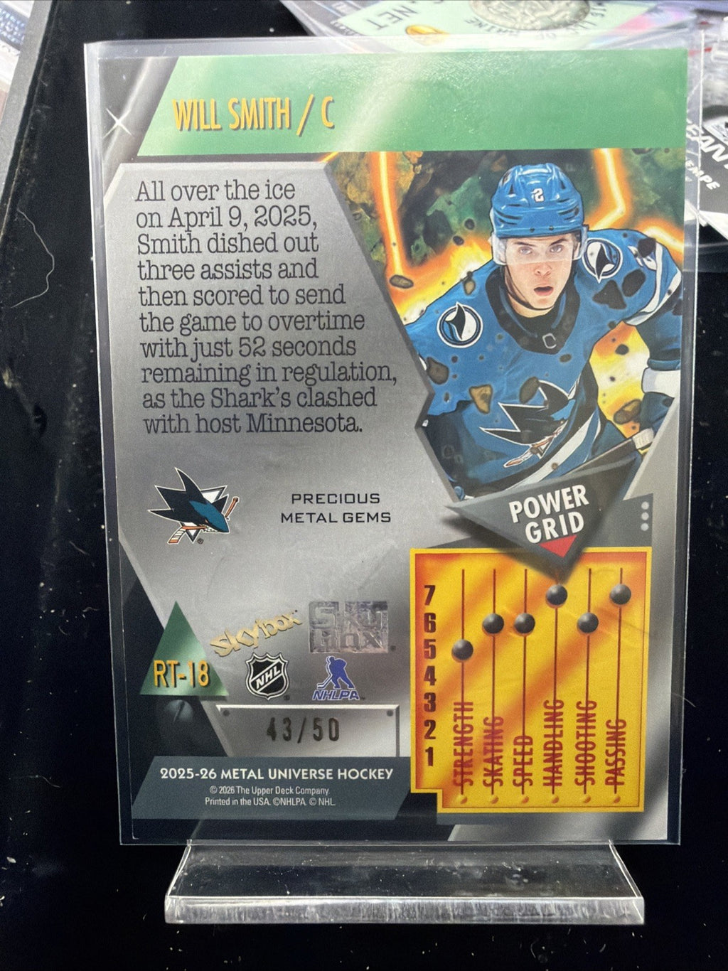 2025-26 Skybox Metal Universe Will Smith Retro PMG Blue /501