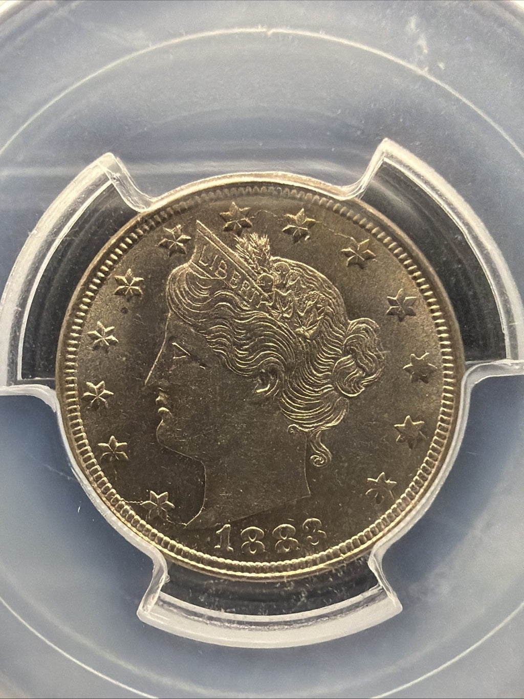 1883 PCGS MS63 5C No CENTS Liberty Nickel - Lustrous UNC1