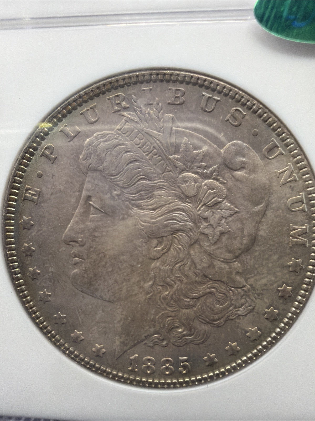 1885 O Morgan Dollar   NGC MS64 CAC   Beautiful Toning & Luster! PQ+1
