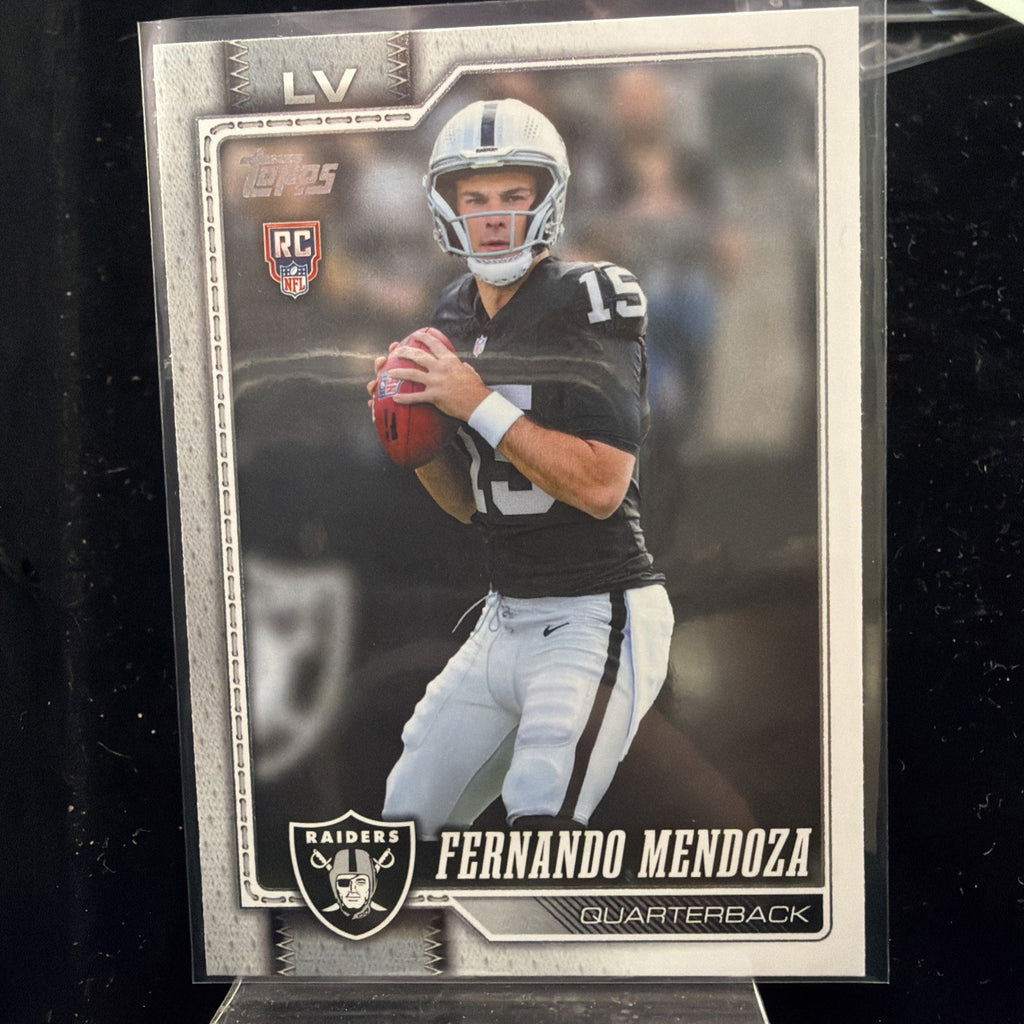 Fernando Mendoza Topps 2026 Flagship Rookie #301 Las Vegas Raiders0
