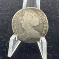 1711 Great Britain Sixpence Queen Anne Sterling Silver Coin VF+0