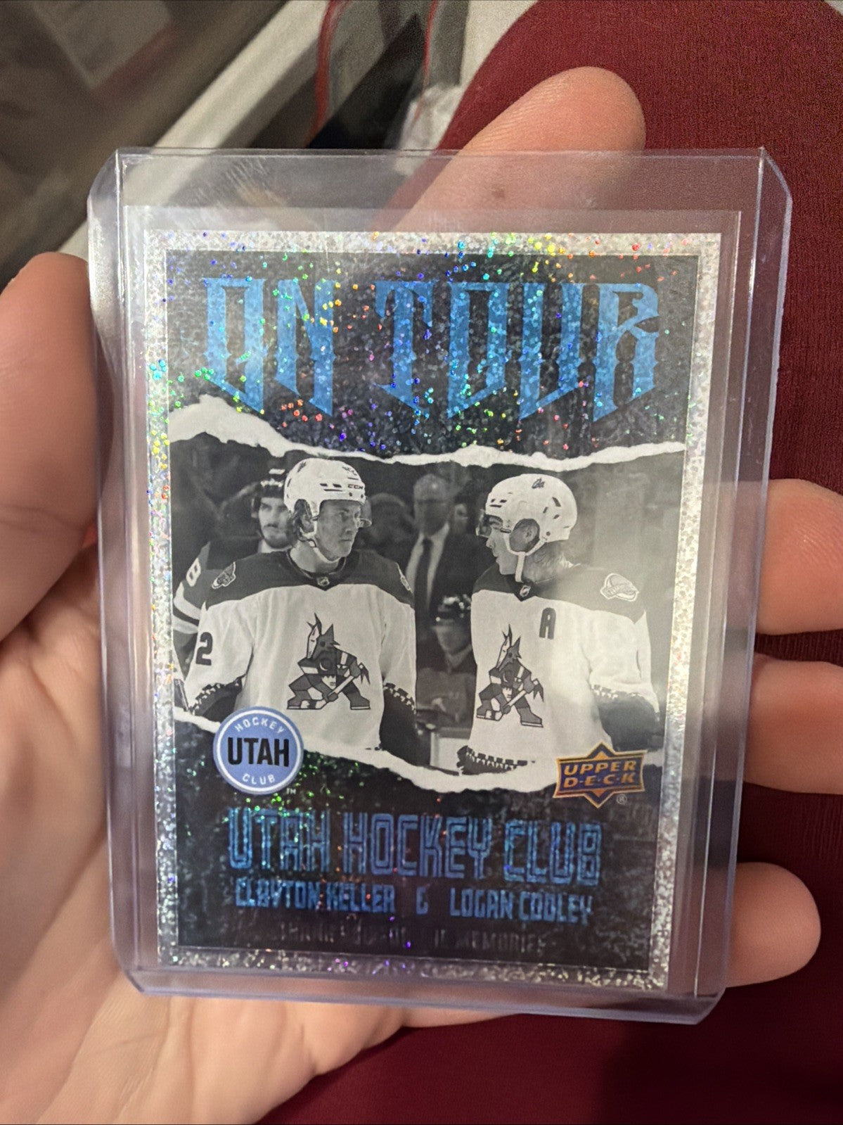 2024-25 Upper Deck Clayton Keller / Logan Cooley On Tour Speckled #OT-24 Mammoth0