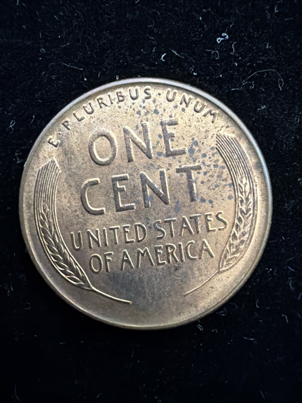 RED UNC 1939 Wheat Cent, US Copper Coin1