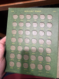 Whitman-Mercury/Roosevelt Dimes Archival Classic Album #9210 Green 010726 62tk0
