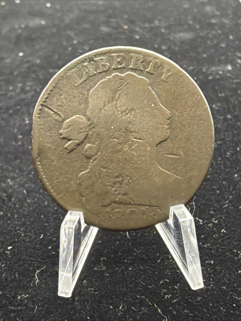 AG 1801 Draped Bust Large Cent - Normal Reverse0