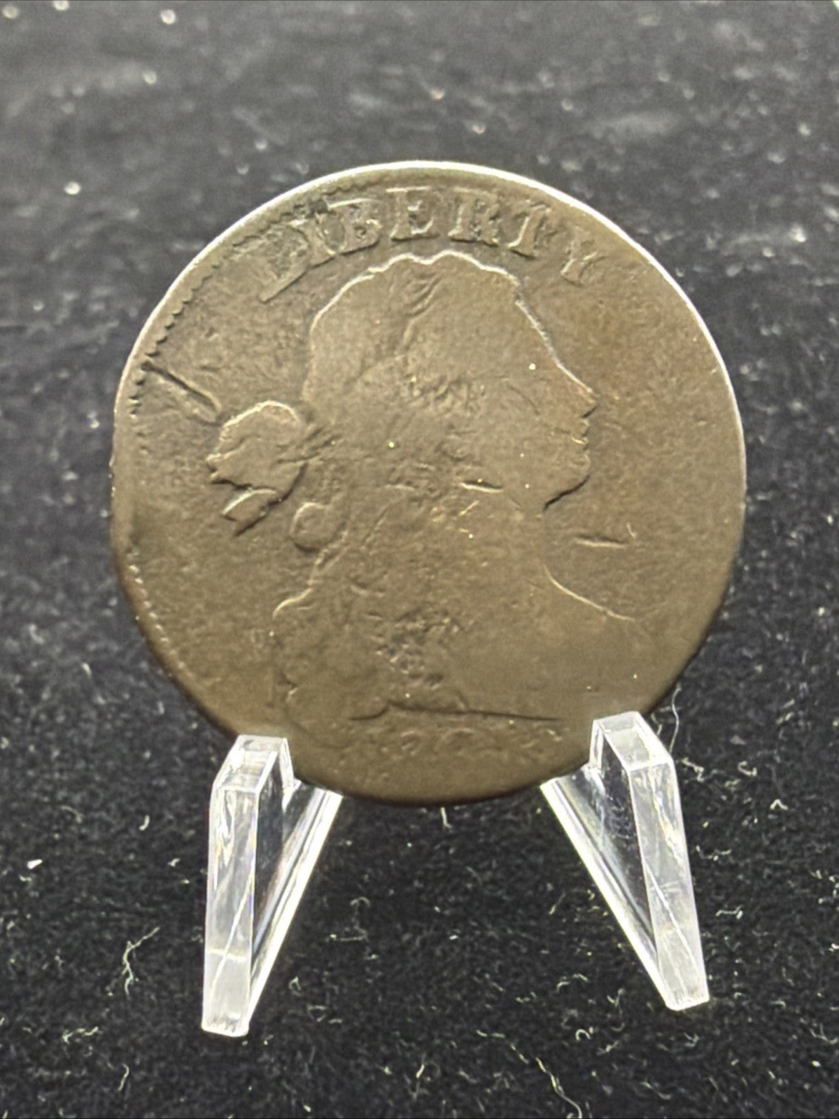 AG 1801 Draped Bust Large Cent - Normal Reverse0