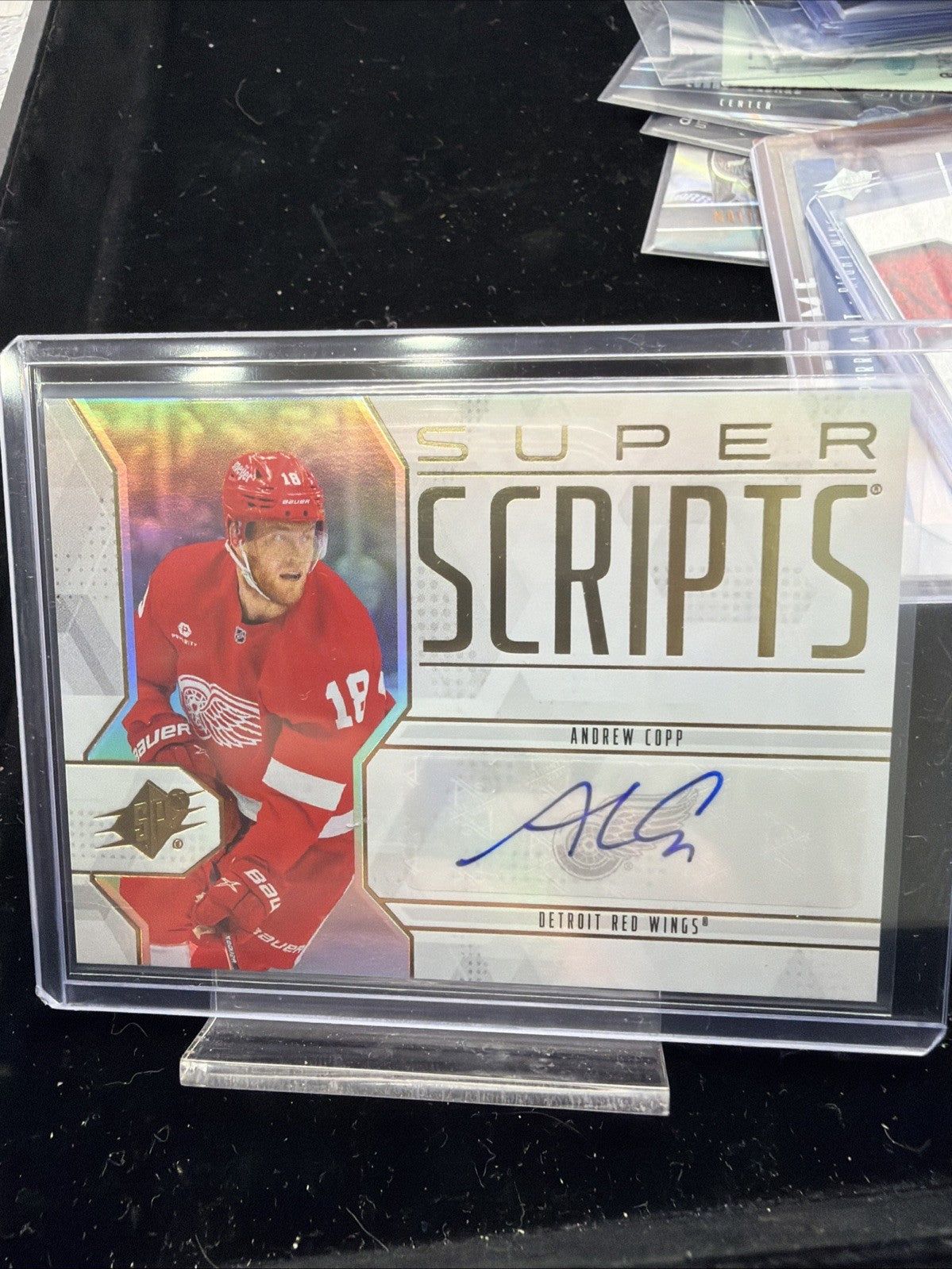 2025-26 SPx Super Scripts Auto Andrew Copp #SS-AC Detroit Red Wings0