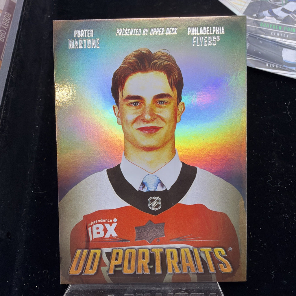 Upper Deck 2026-27 Series 1 UD Portraits Porter Martone Flyers #P-220