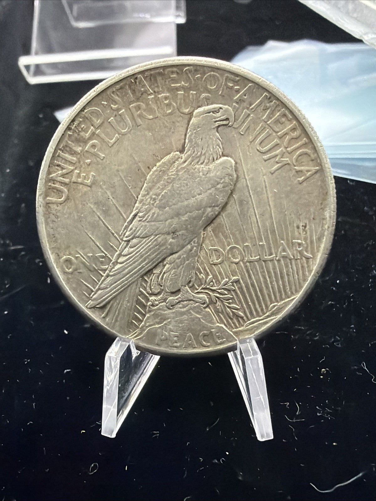 AU+ 1921 $1 Peace Dollar - High Relief silver dollar coin1