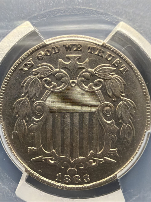 (CAC) 1883 SHIELD NICKEL PCGS MS64 - LUSTROUS PQ COIN - LAST YEAR OF ISSUE1