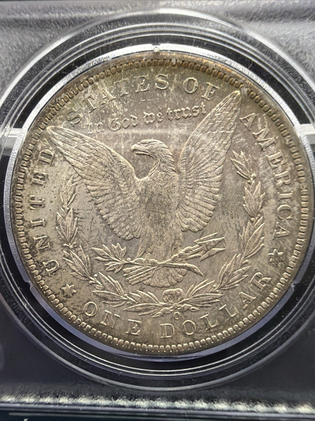 (CAC TONED RATTLER!) 1885-O Morgan Silver Dollar Rattler PCGS MS63 CAC1