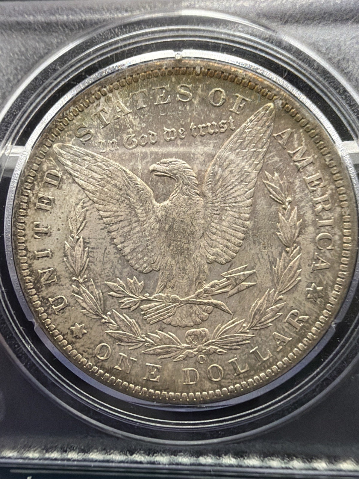 (CAC TONED RATTLER!) 1885-O Morgan Silver Dollar Rattler PCGS MS63 CAC1