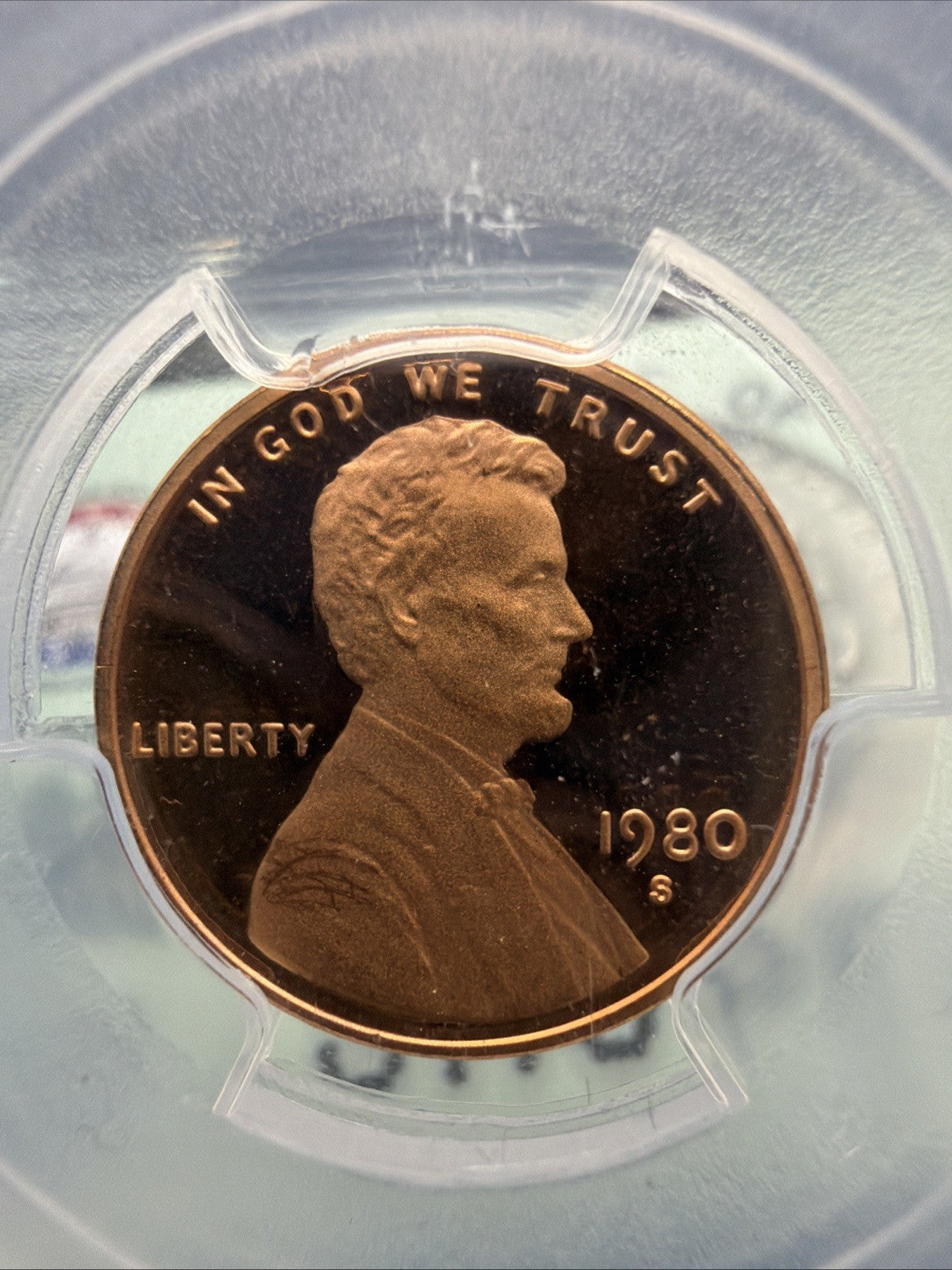 1980-S Lincoln Memorial Cent PR69 RD DCAM PCGS Blue Label1