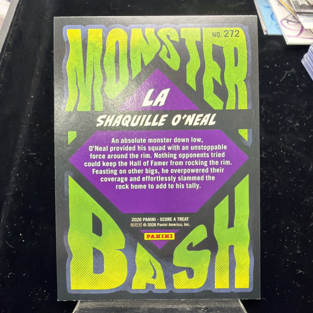 Panini 2026 Monster Bash #272 Holo Webs Parallel Shaquille O'Neal Lakers1