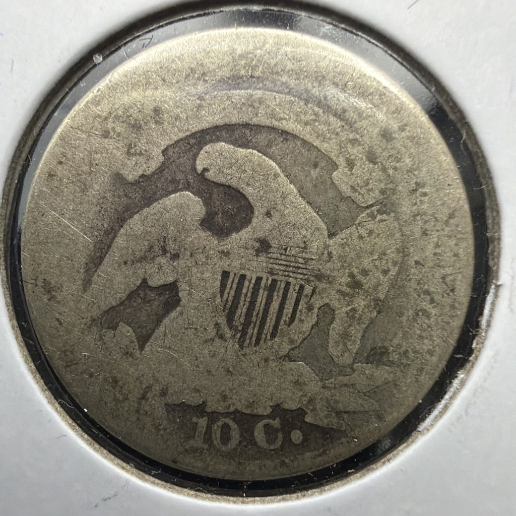 1835 Capped Bust Dime, Scarce Type US SIlver coin, low grade1