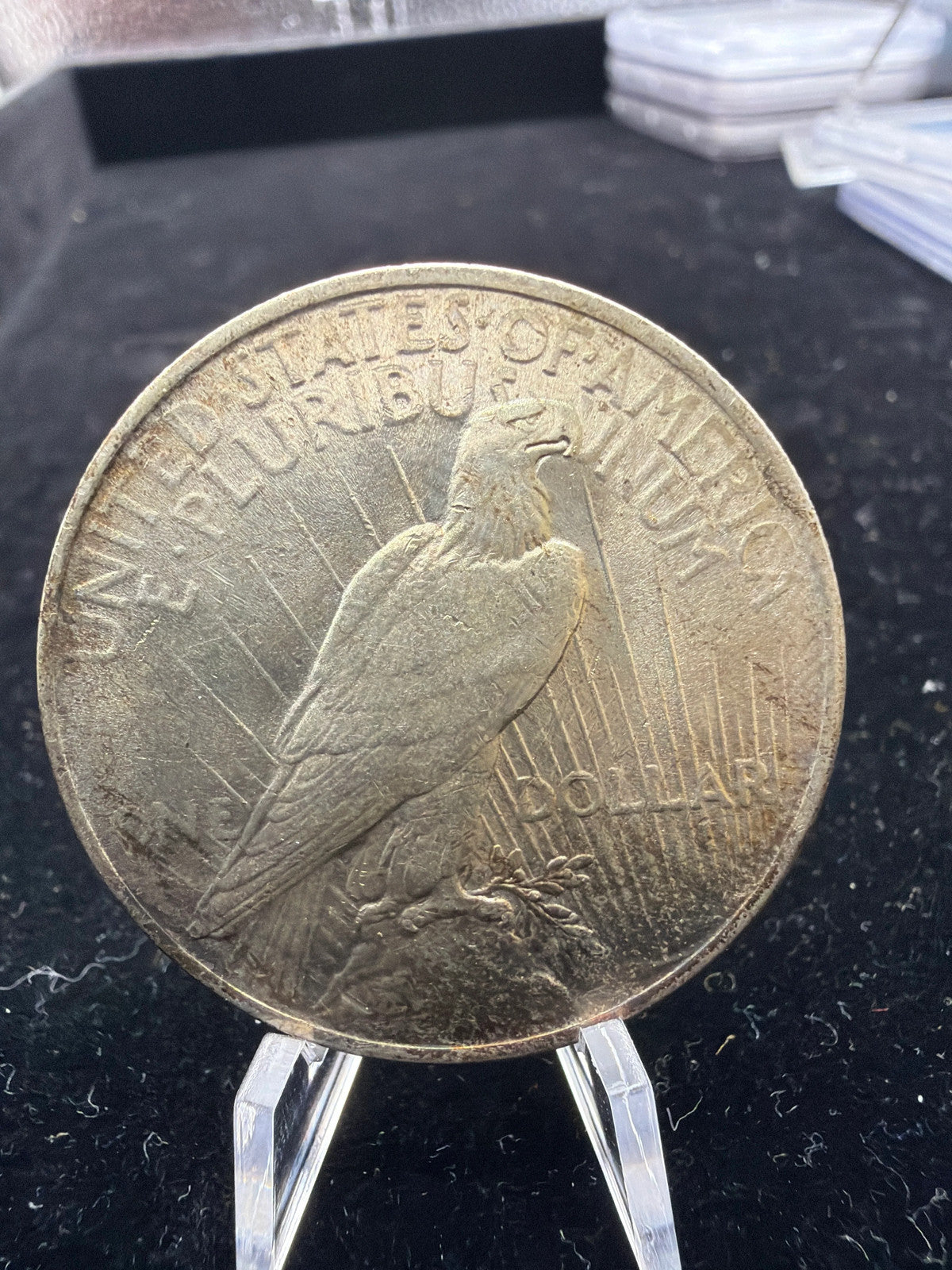 UNC Toned 1922 peace dollar - US Silver $1 coin1