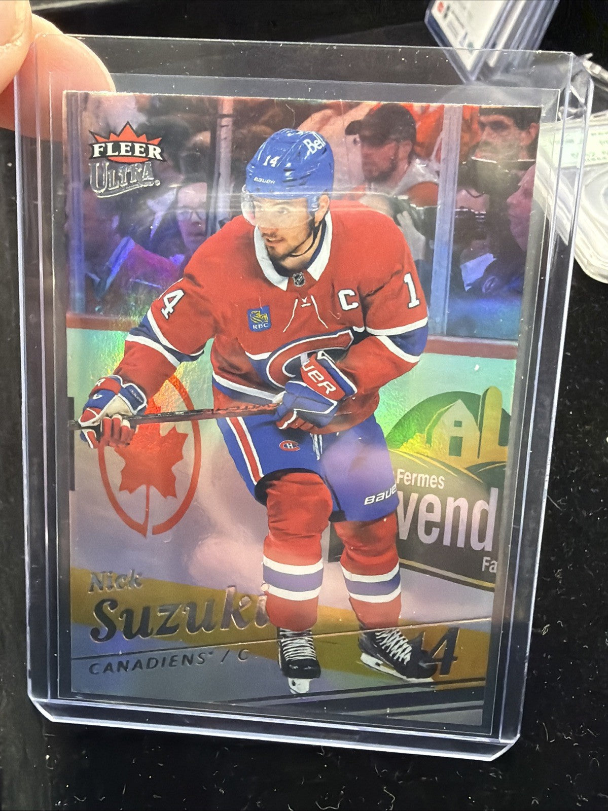 2025-26 Upper Deck Fleer Ultra Rainbow Foil Nick Suzuki #1390