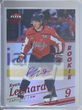 Ryan Leonard 2025-26 Fleer Ultra Red Rainbow Foil Auto 8/10 EPACK ITEM0