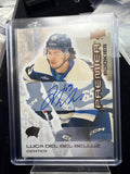 2024-25 Upper Deck Premier Rookies Bronze Auto Luca Del Bel Belluz #144 Columbus0