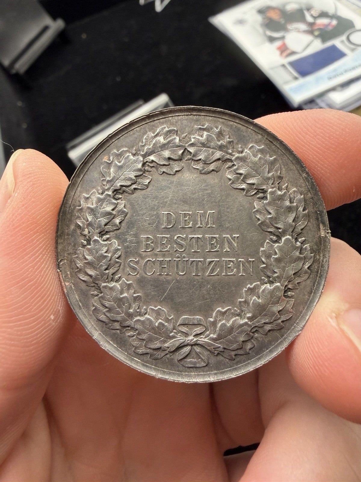 Original Prussia Silver Shooting Medal (1800’s) - “DEM BESTEN SCHÜTZEN”1