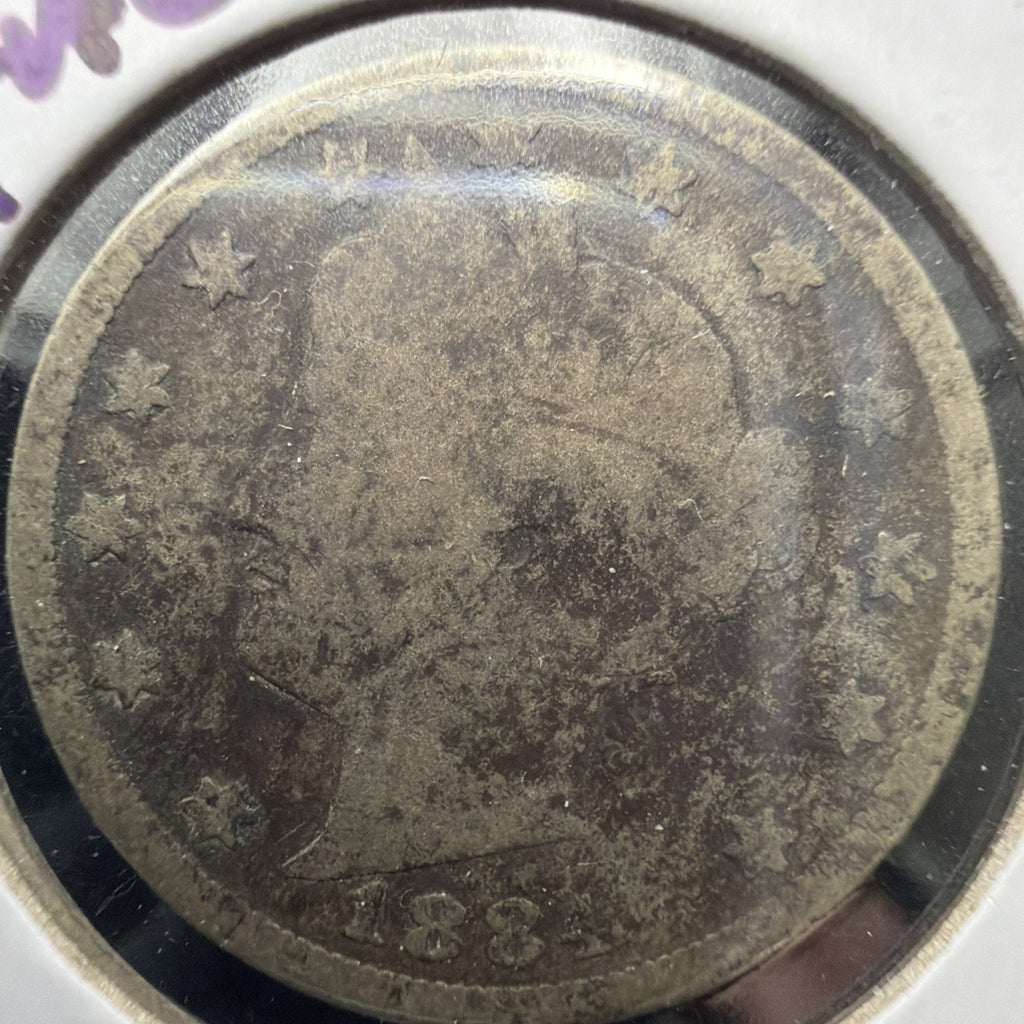 1884 Liberty Head V Nickel - tough date0