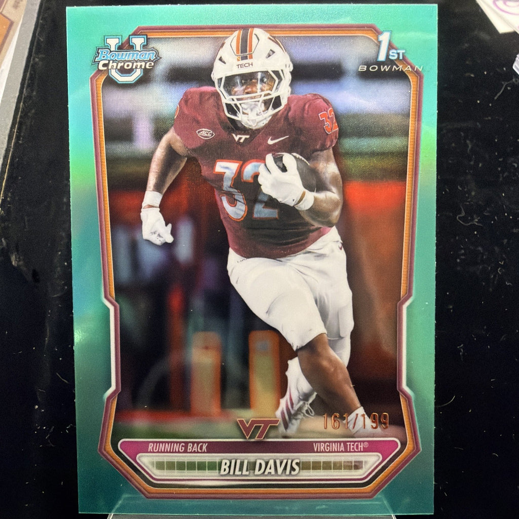 Bowman 2025 Chrome University Bill Davis Virginia Tech BCP-77 1st Bowman /1990