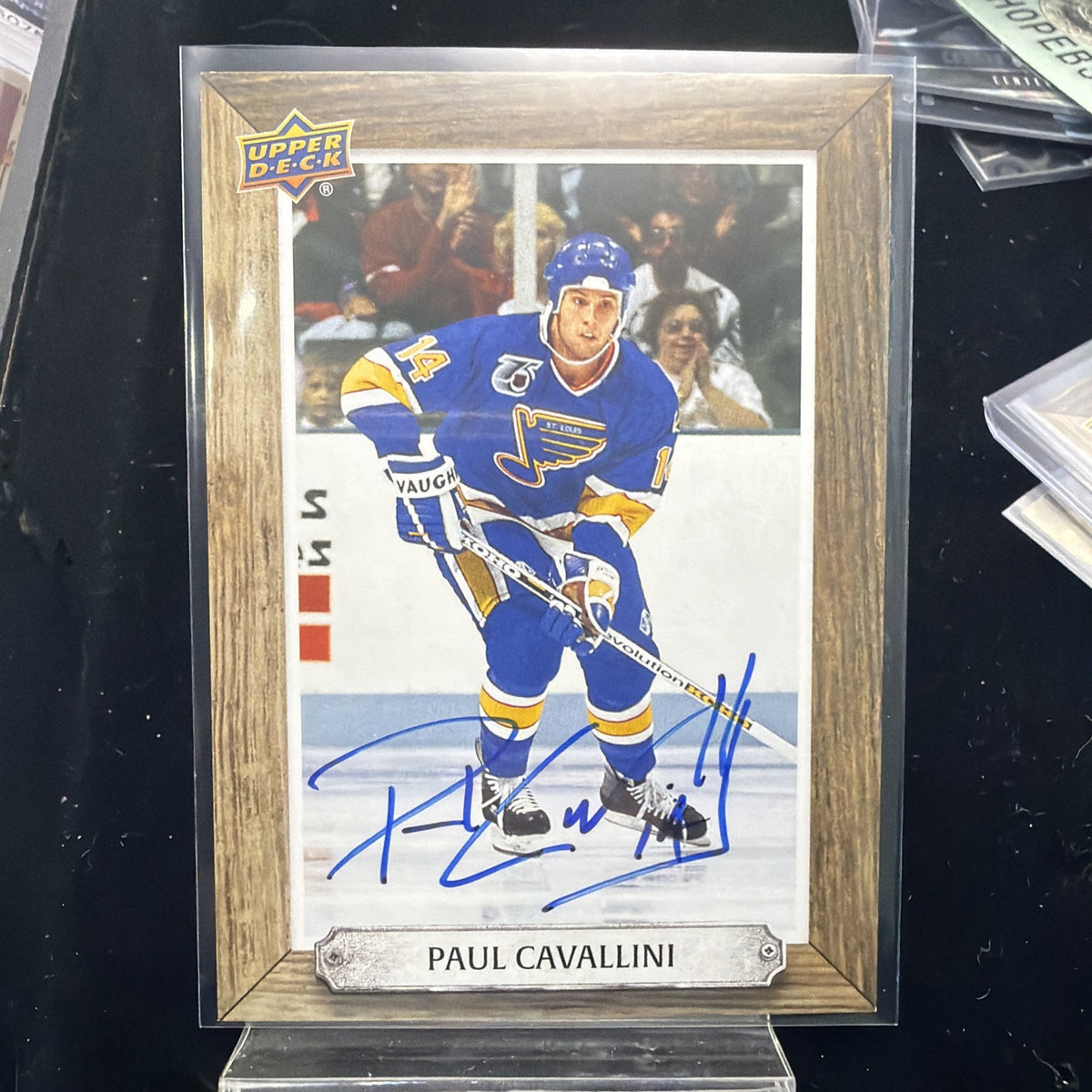  Upper Deck 2024-25 Engrained Icons Beehive Auto Paul Cavallini #BH-PC Blues0