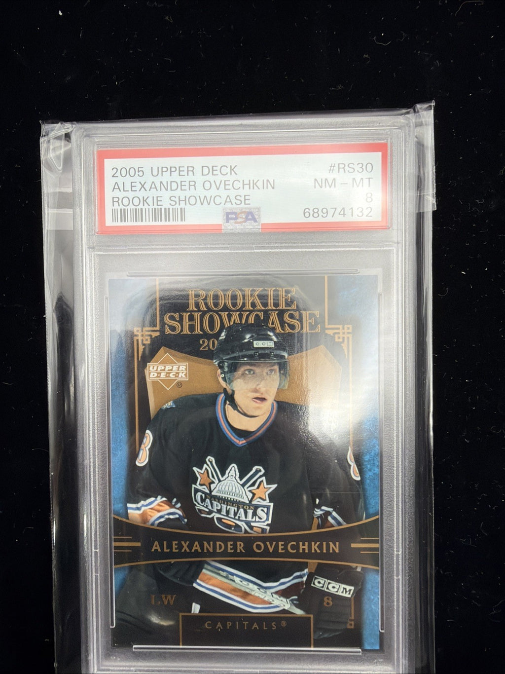 2005 UPPER DECK #RS30 ALEXANDER OVECHKIN SHOWCASE RC PSA 8 ROOKIE0