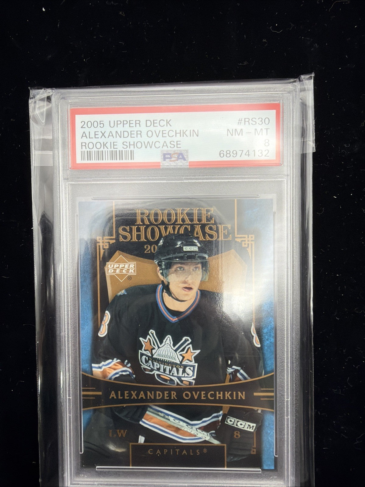 2005 UPPER DECK #RS30 ALEXANDER OVECHKIN SHOWCASE RC PSA 8 ROOKIE0