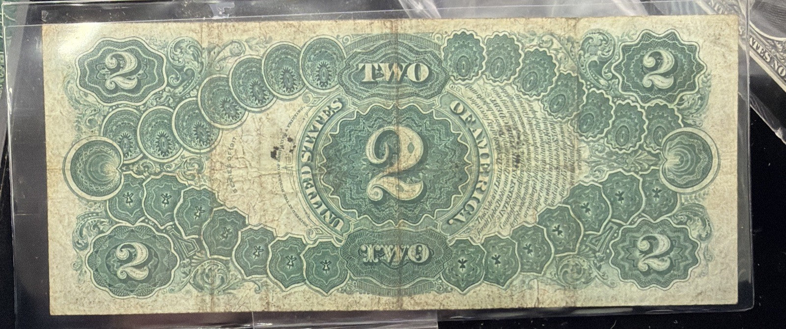 Abt. VF - 1917 $2 US Legal Tender Note Large Size Note1