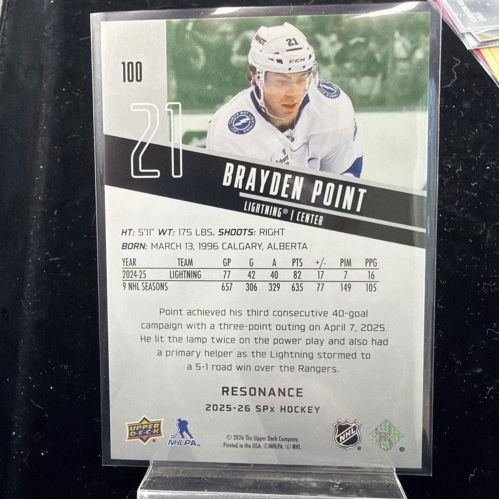 2025-26 Upper Deck-SPx Brayden Point /150 Tampa Bay Lightning #1001