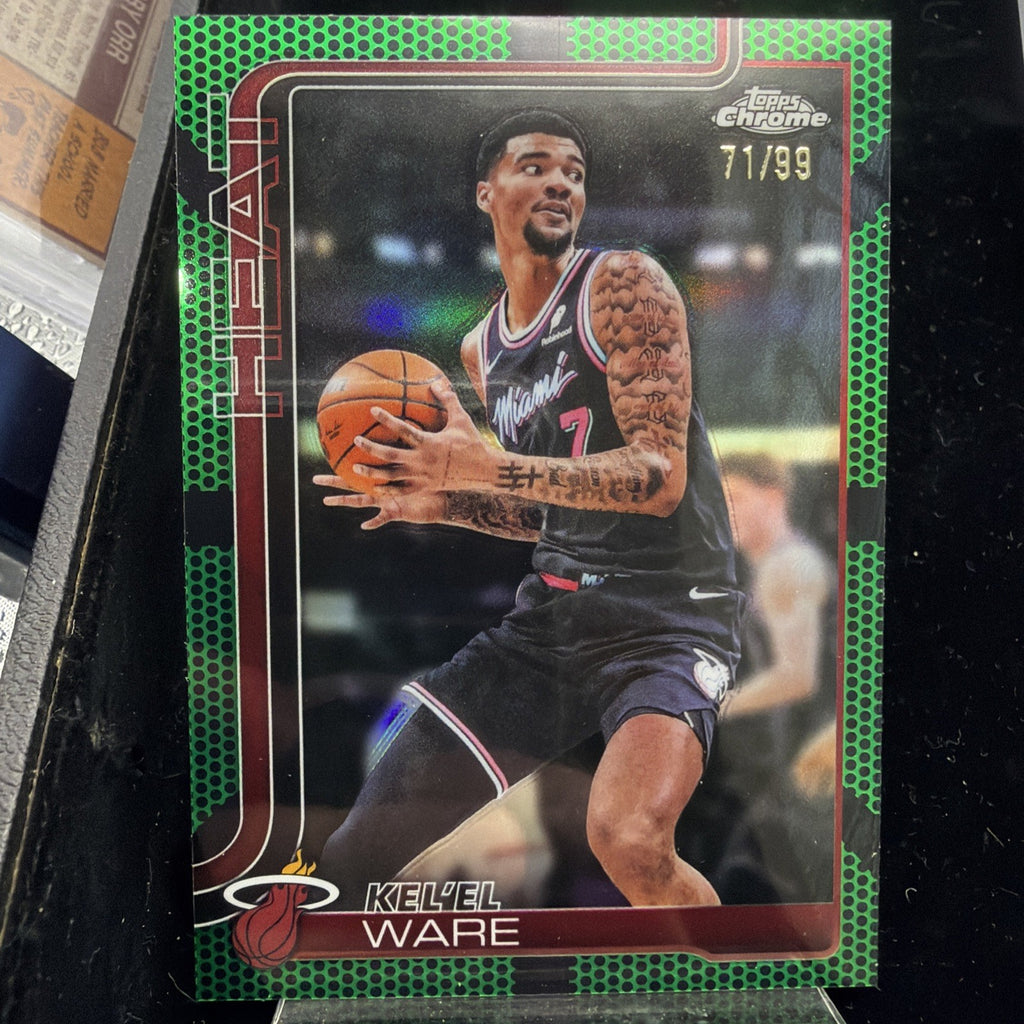 2025-26 Topps Chrome Update Kel'el Ware #112 Green Refractor /99 Heat0