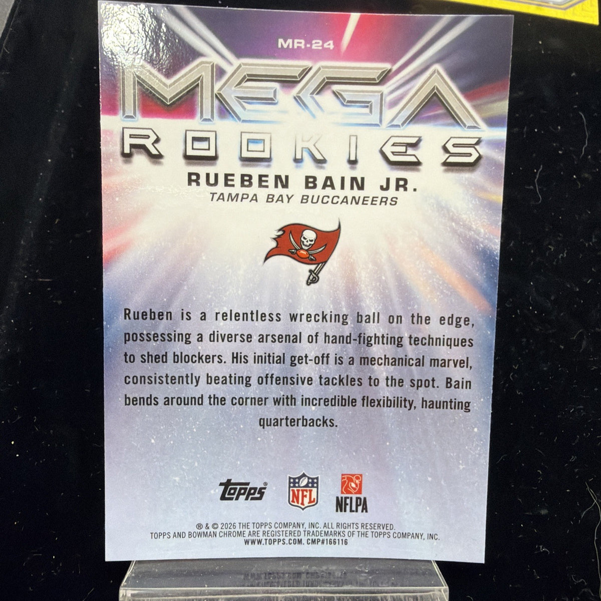 2026 Bowman Football Rueben Bain Jr. Mega Rookies Mojo Refractor #MR-24 Bucs1