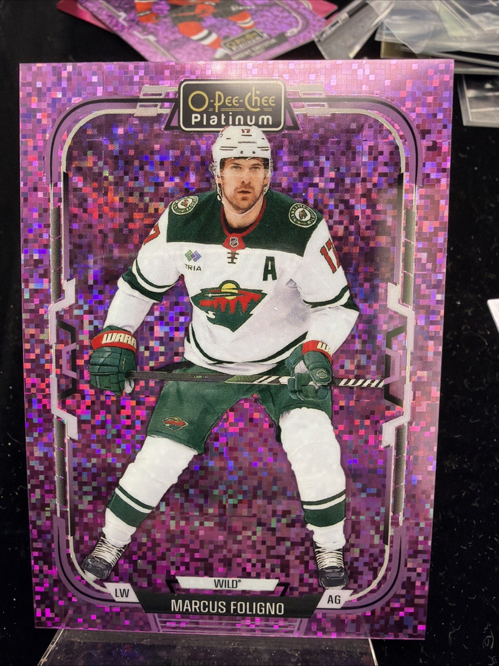 O-Pee-Chee Platinum 2025-26 Marcus Foligno Violet Pixels #99 /299 Wild0
