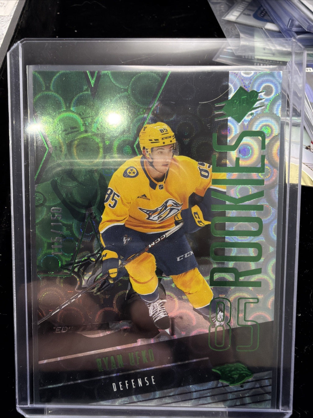 Upper Deck SPx 2025-26 Resonance #137 Ryan Ufko RC Predators NHL /1500