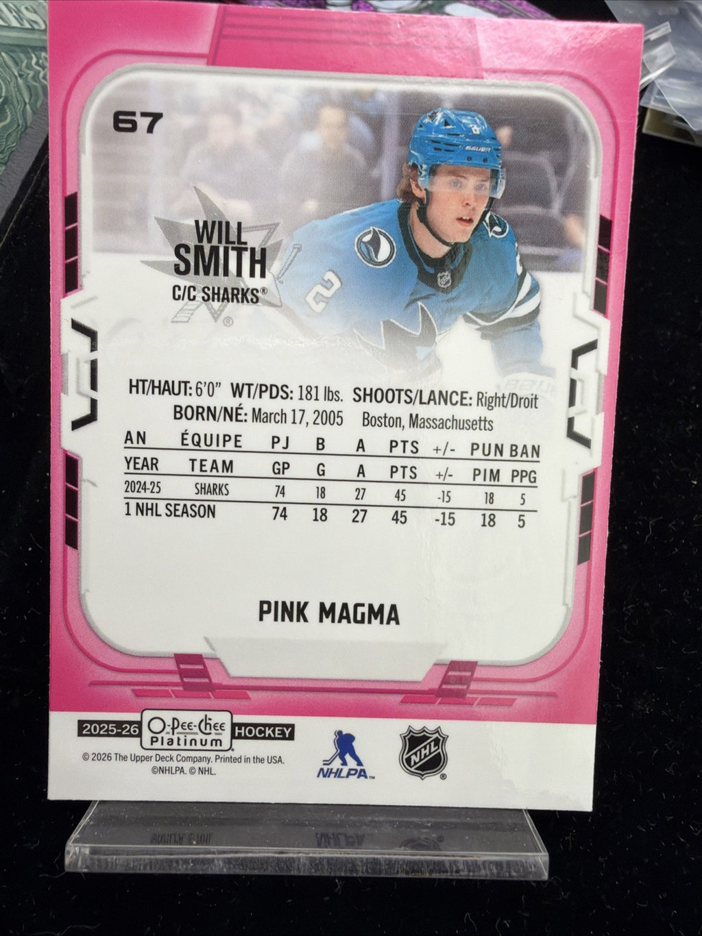 2025-26 O-PEE-CHEE PLATINUM WILL SMITH PINK MAGMA 671