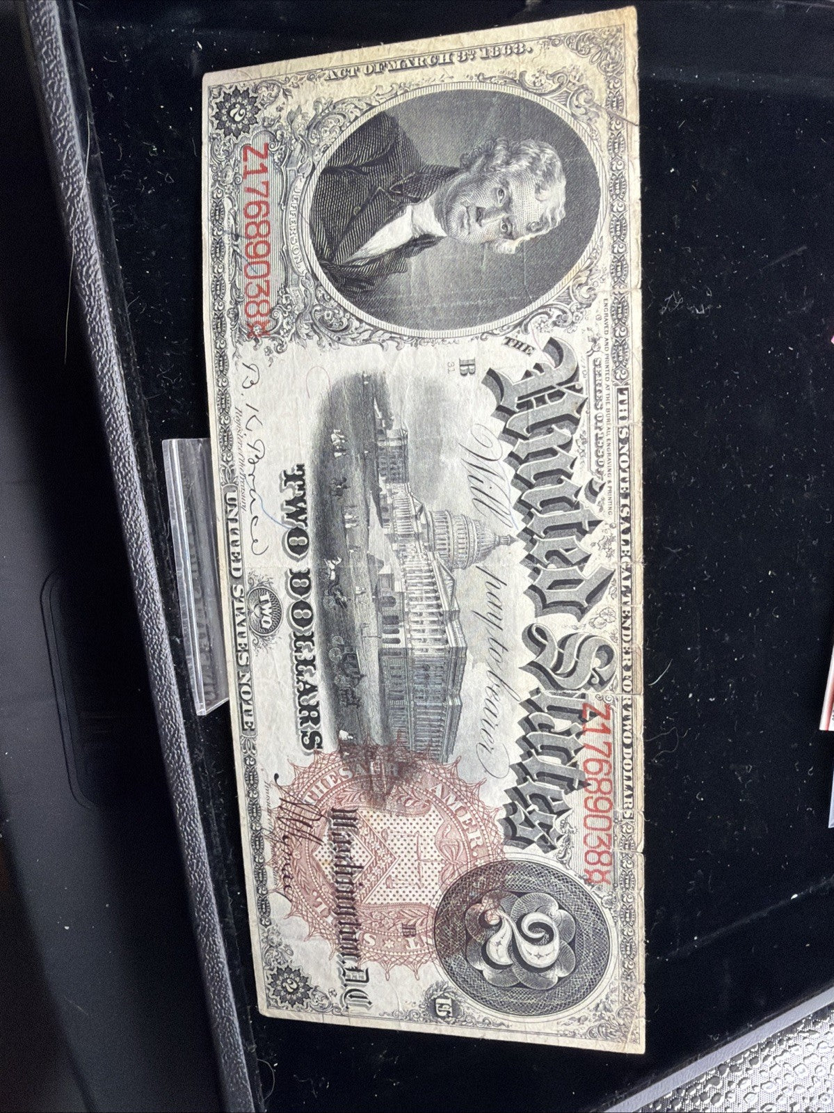 VF 1880 $2 Legal Tender FR-50 - "Spiked Brown Seal"0